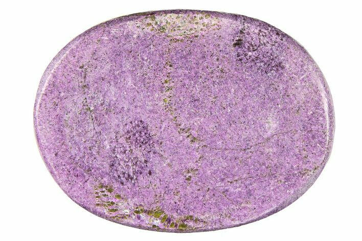 1.5" Polished Purple Stichtite Worry Stone - Photo 1